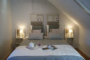Chambre d'hôtes Ti Milin - Espace nuit avec lit de 160