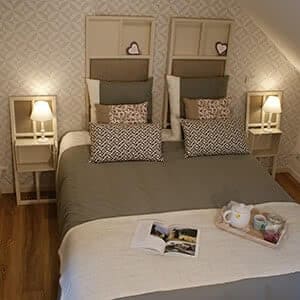 Vue sur la chambre Ti Milin, accès aux chambres d'hôtes